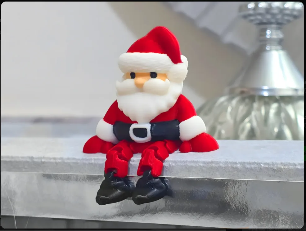 Noel Baba Santa Yıl Başı Süsü Fleksi "Fleksi"